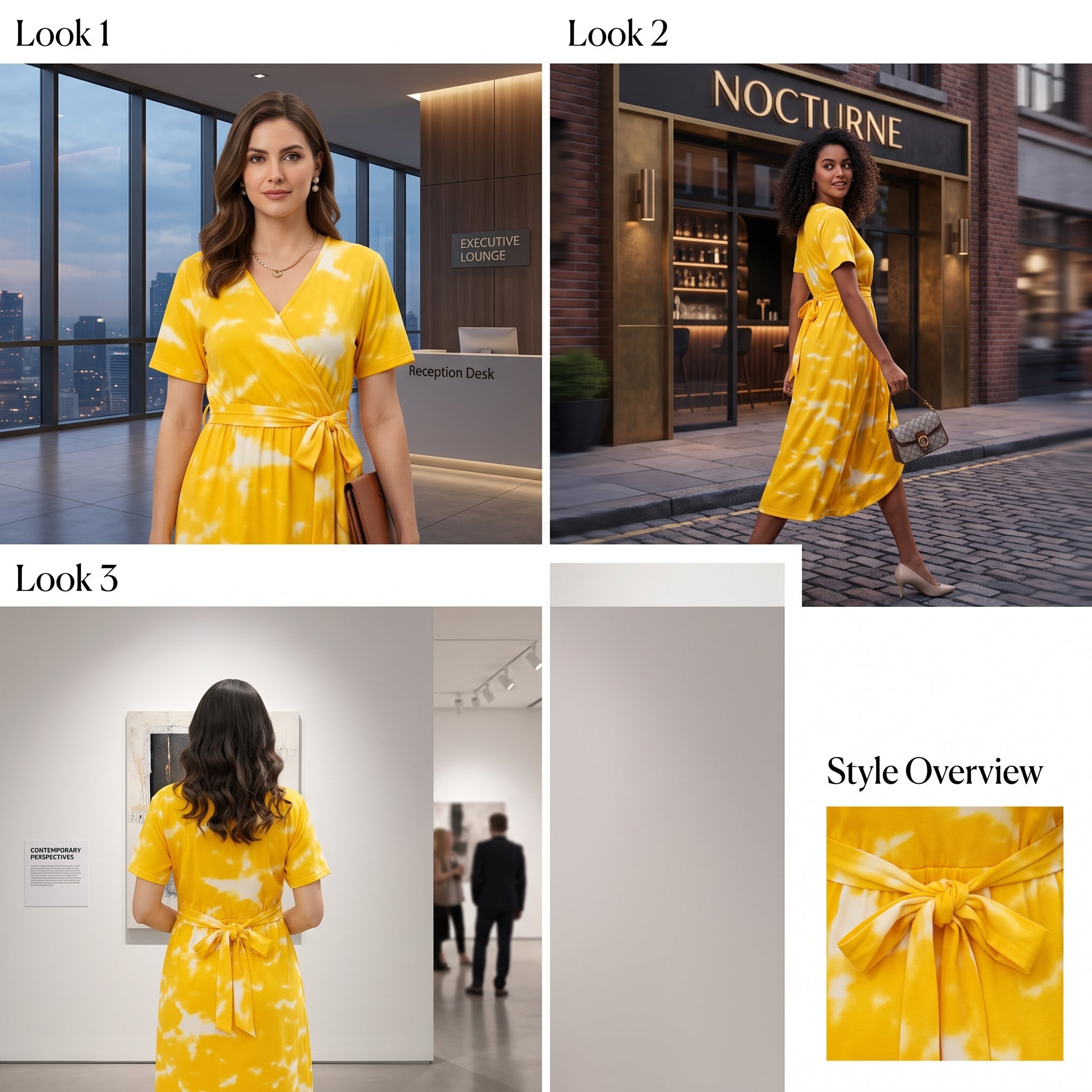 Yellow Tie-Dye Unicorn Print Maternity Maxi Dress – Casual Pregnancy Wear, Round Neck, Short Sleeves
